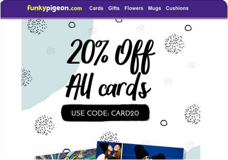 Funky Pigeon - Email Marketing